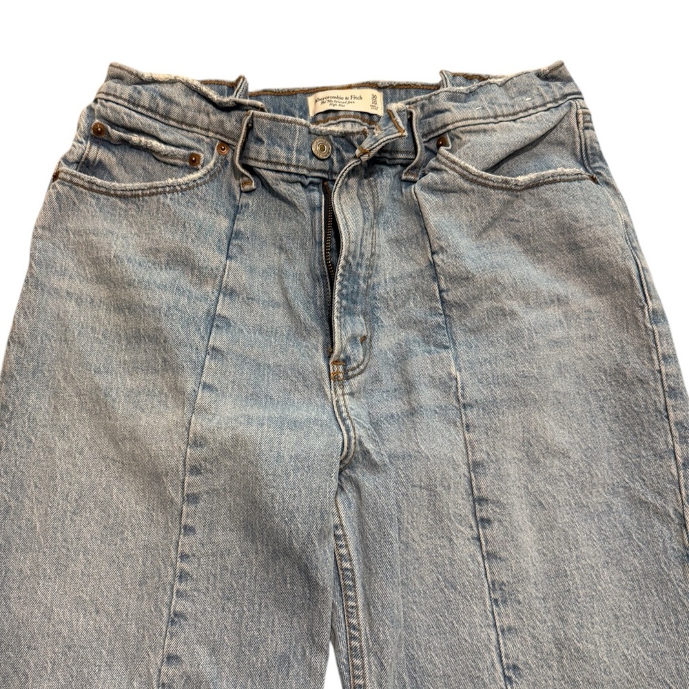 Abercrombie & Fitch Light Blue High Rise Jeans - Picture 2 of 4